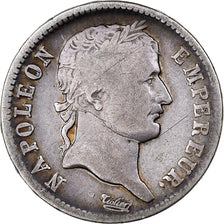 France, Napoleon I, 1 Franc, 1807-1814, Incuse strike, Silver, VF(20-25)