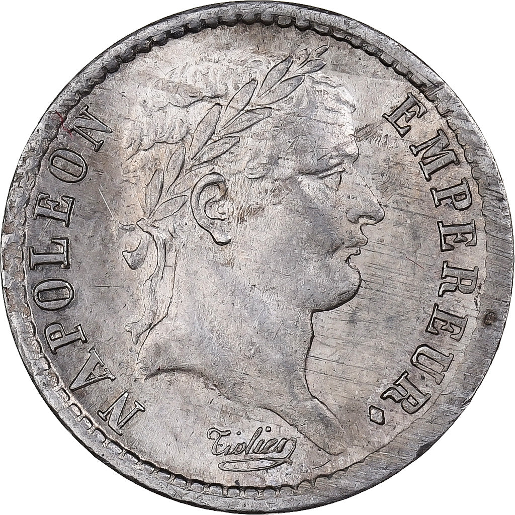 Francia, Napoleon I, 1/2 Franc, 1814, Paris, Plata, NGC, MS63, Gadoury:399