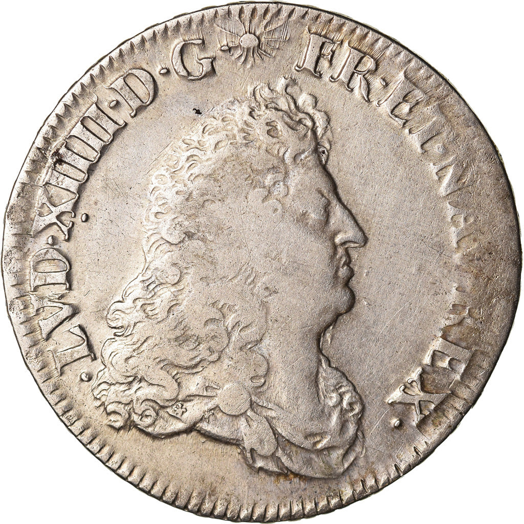 Monnaie, France, Louis XIV, 1/2 Écu de Flandre, 1/2 Ecu, 1687, Lille, TB+
