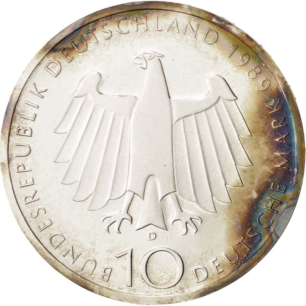 Coin, GERMANY - FEDERAL REPUBLIC, 10 Mark, 1989, Munich, Germany, MS(65-70)