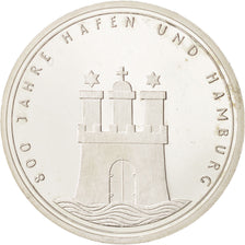 Monnaie, République fédérale allemande, 10 Mark, 1989, Hamburg, Germany