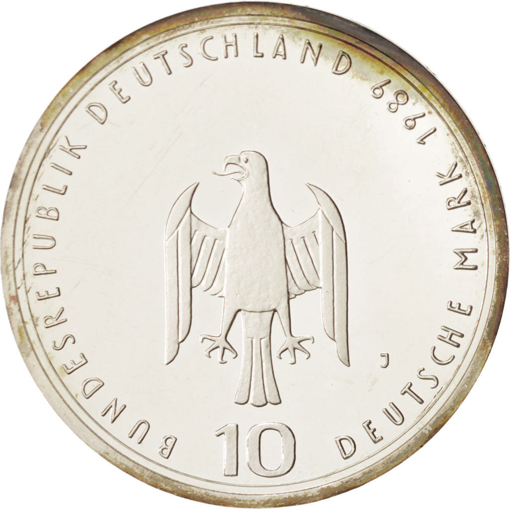 Monnaie, République fédérale allemande, 10 Mark, 1989, Hamburg, Germany