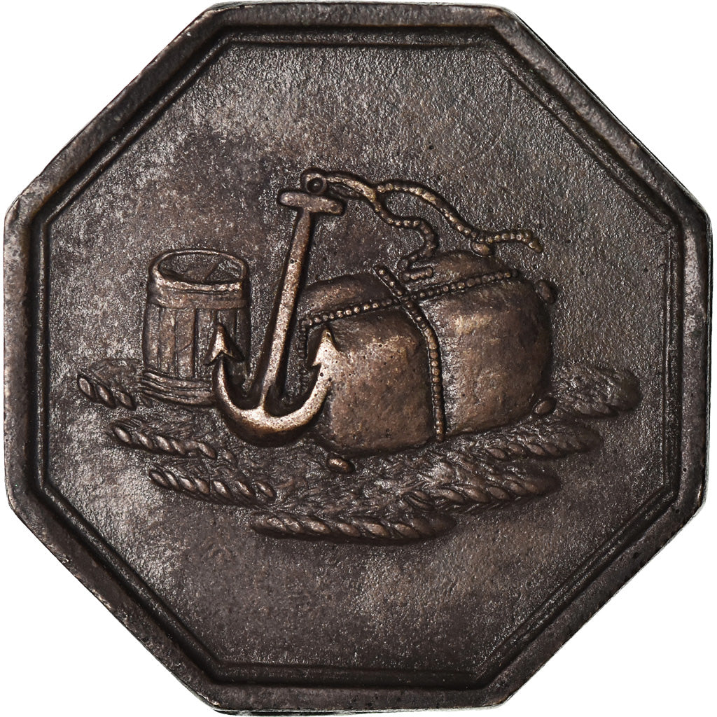 Martinique et Guadeloupe, Jeton, Pointe-à-Pitre, 1/2 Gourde, ND (1825), Métal