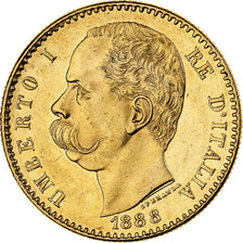 Itália, Umberto I, 50 Lire, 1888, Rome, Dourado, AU(55-58), KM:25