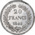 Frankrijk, 20 Francs, Concours de Gayrard, 1848, ESSAI, Blik, PR+, Gadoury:1046