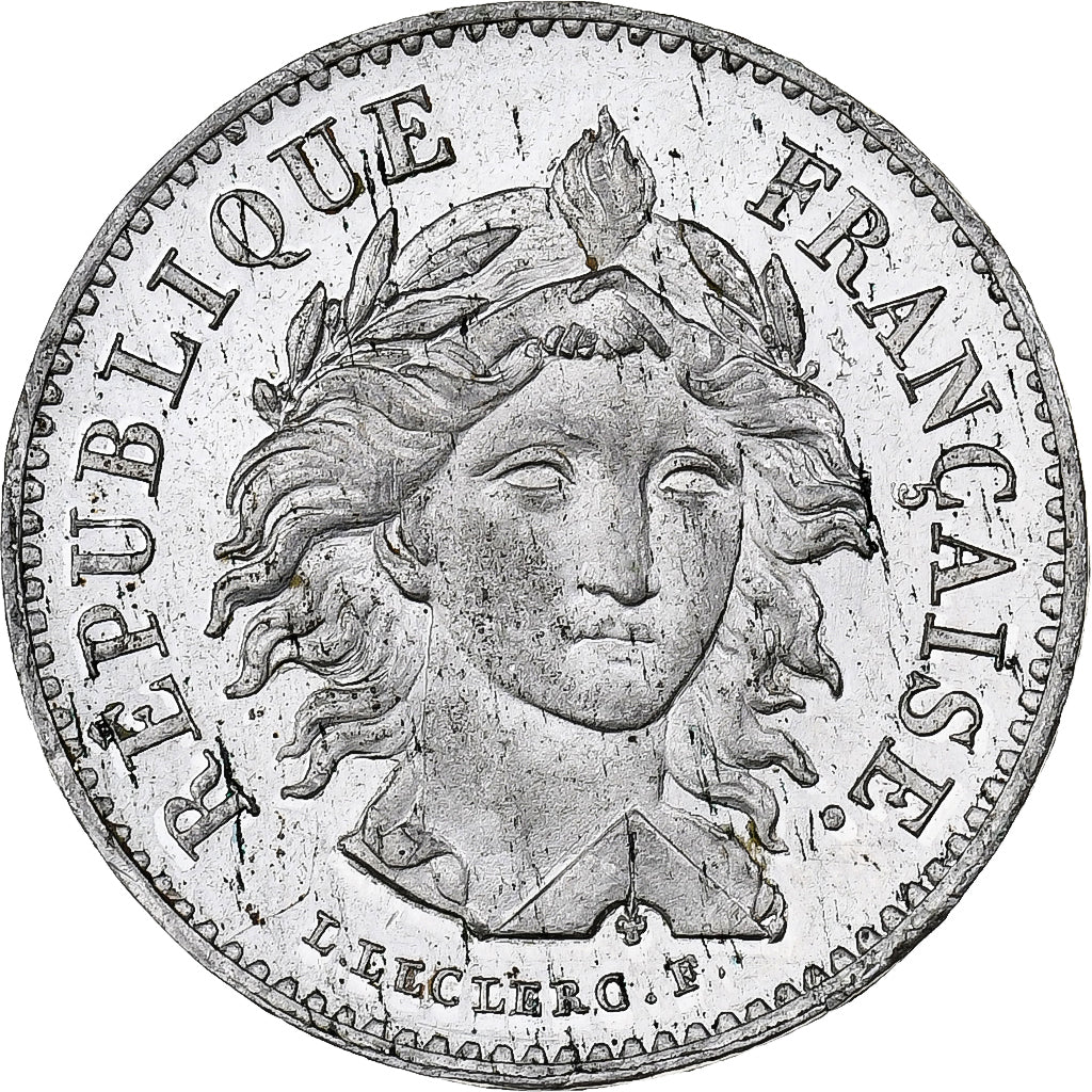 France, 20 Francs, Concours de Leclerc, 1848, Essai, Etain, SUP+, Gadoury:1048
