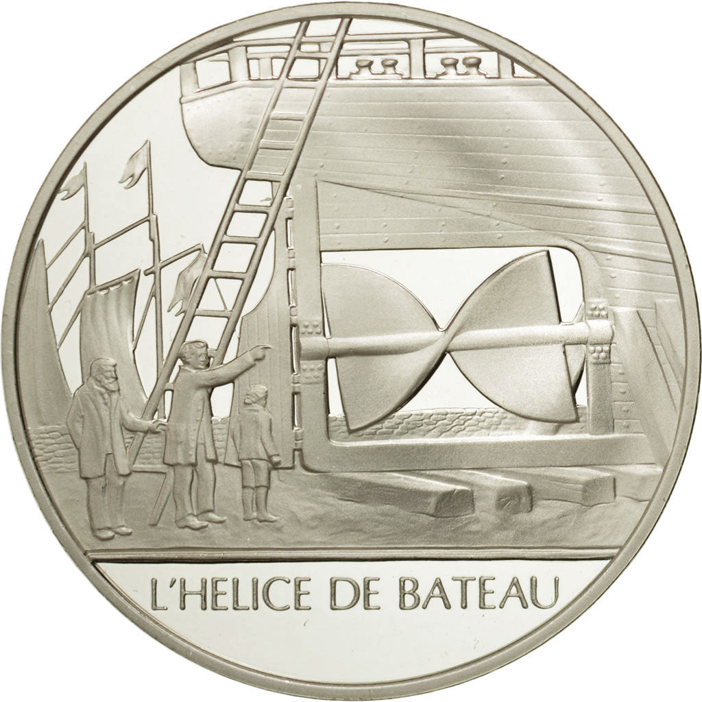 France, Medal, L'helice de bateau, Sciences & Technologies, MS(65-70), Silver