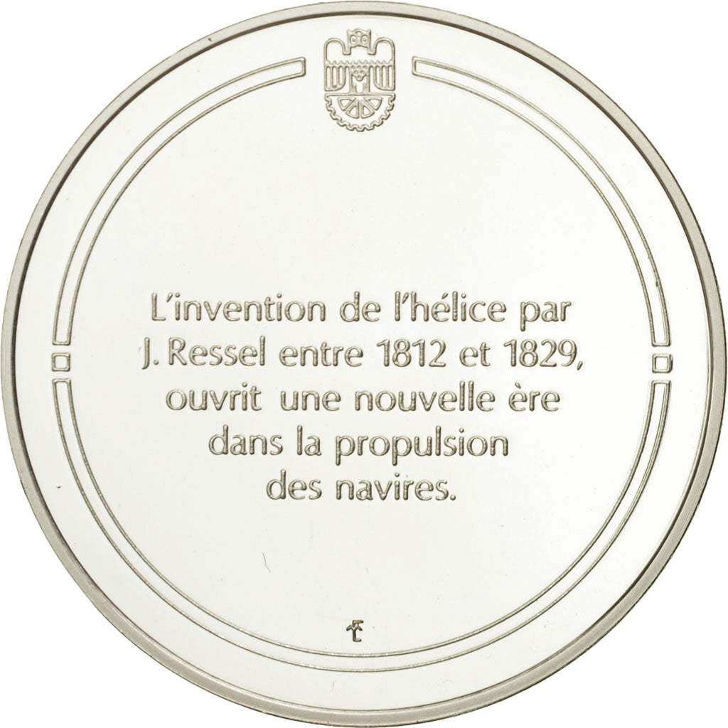 France, Medal, L'helice de bateau, Sciences & Technologies, MS(65-70), Silver
