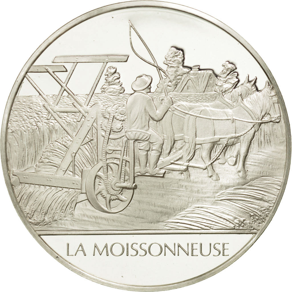 Frankreich, Medal, La moissonneuse, Sciences & Technologies, STGL, Silber