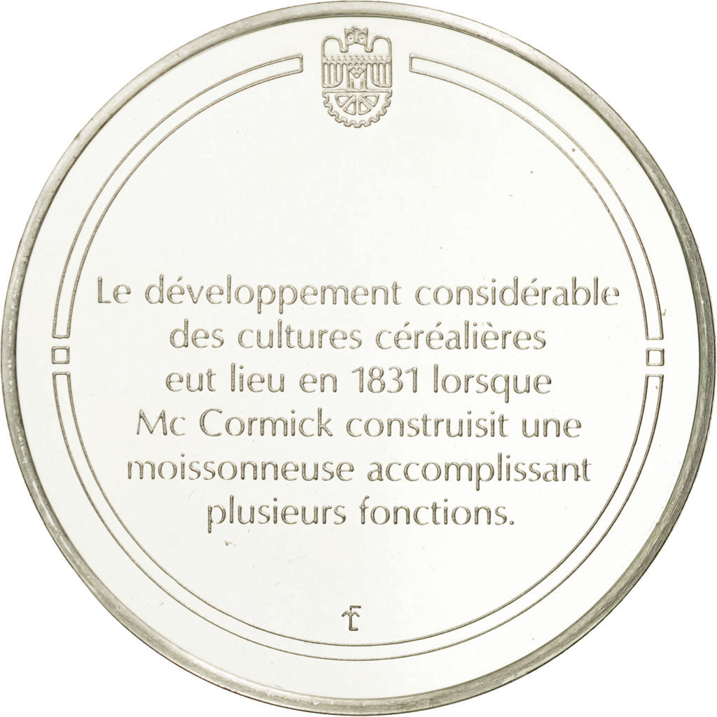 Frankreich, Medal, La moissonneuse, Sciences & Technologies, STGL, Silber