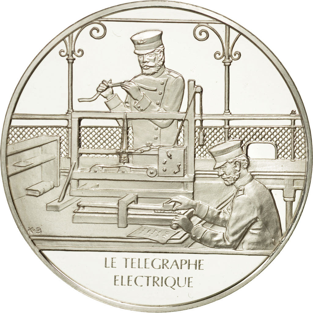 France, Medal, Le télégraphe électrique, Sciences & Technologies, MS(65-70)