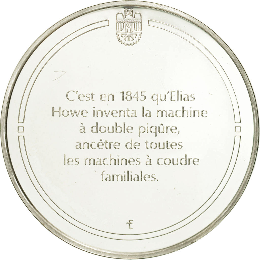 France, Medal, La machine à coudre, Sciences & Technologies, FDC, Argent