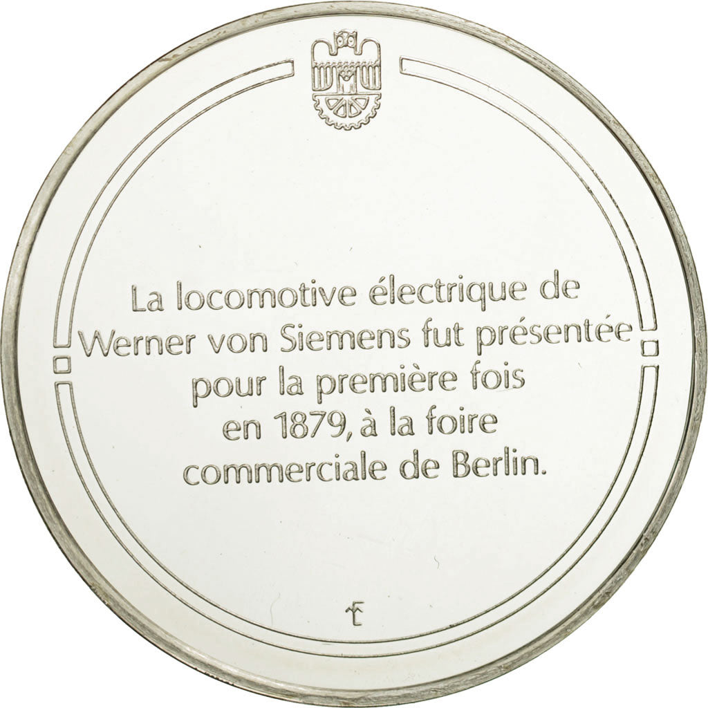 France, Medal, La locomotive électrique, Sciences & Technologies, FDC, Argent
