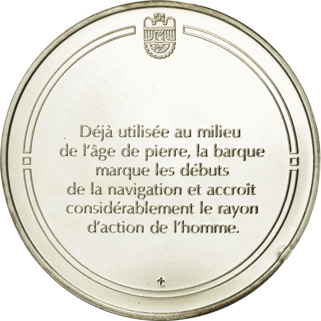 Frankreich, Medal, La barque, Sciences & Technologies, STGL, Silber