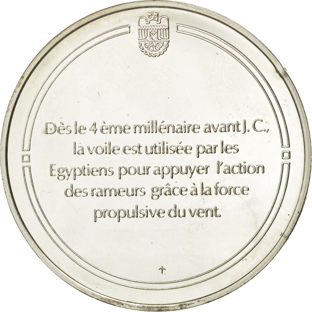 France, Medal, La voile, Sciences & Technologies, FDC, Argent