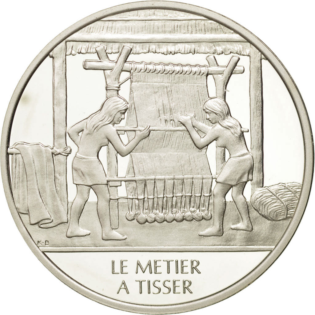 Frankreich, Medal, Le métier à tisser, Sciences & Technologies, STGL, Silber