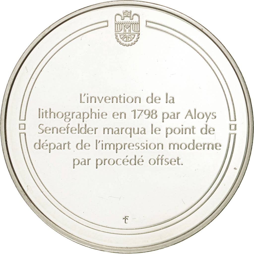Frankreich, Medal, La litographie, Sciences & Technologies, STGL, Silber