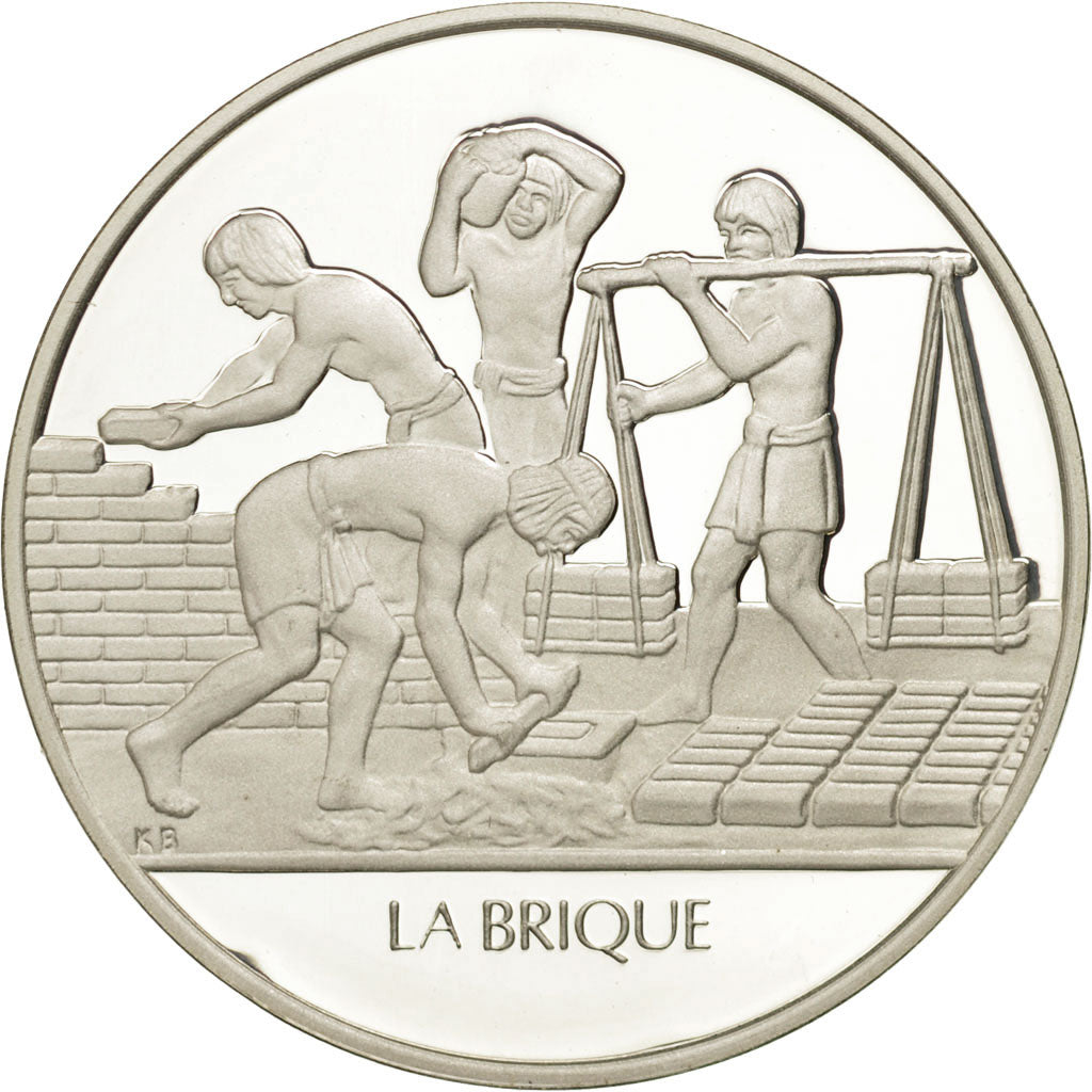 Francja, Medal, La brique, Nauka i technologia, MS(65-70), Srebro