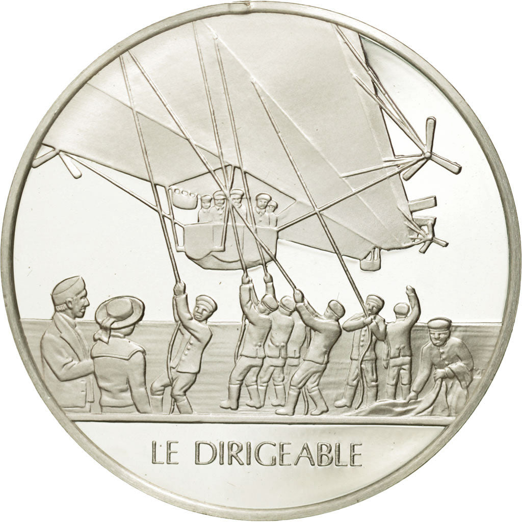Frankreich, Medal, Le dirigeable, Sciences & Technologies, STGL, Silber