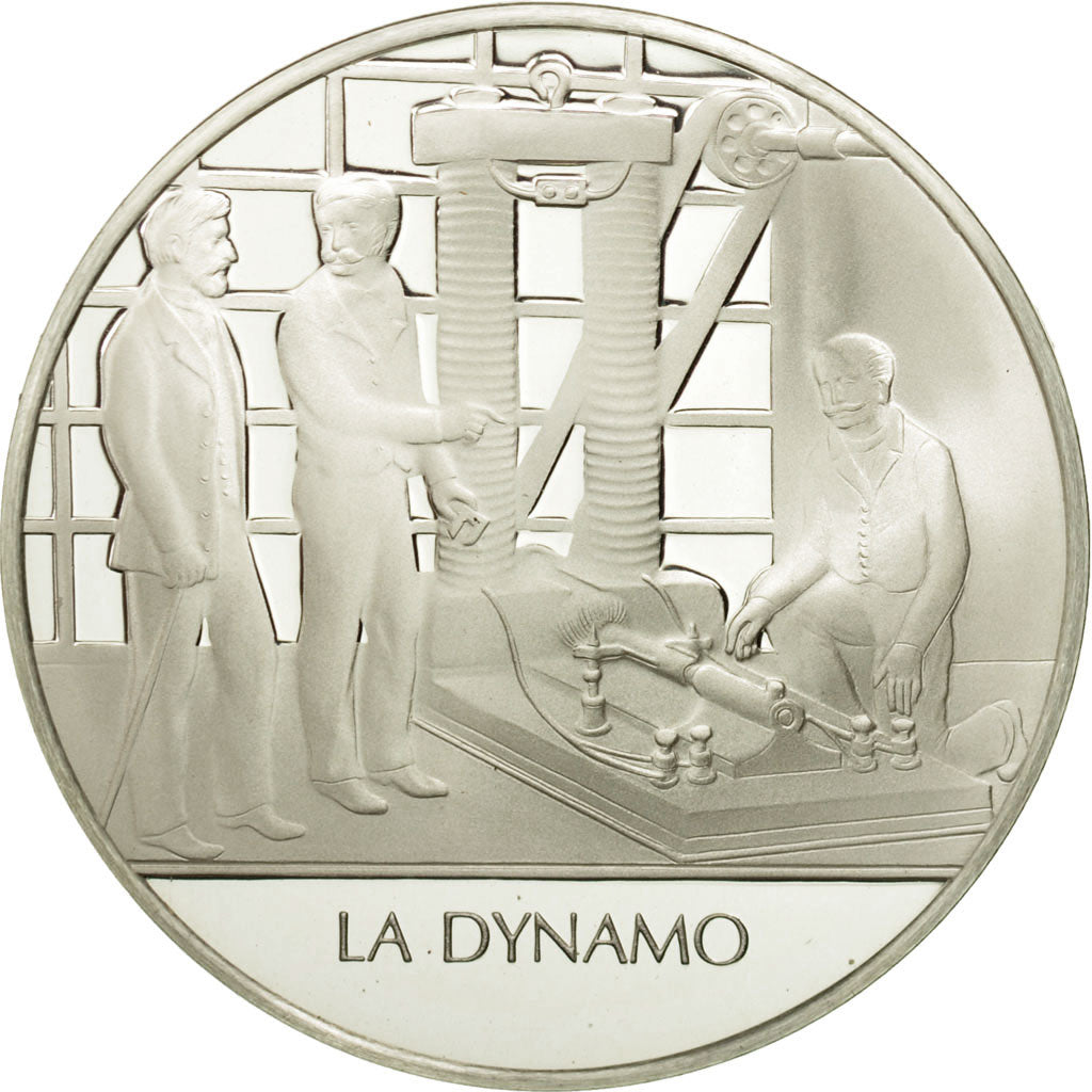 Frankrijk, Medal, La dynamo, Sciences & Technologies, FDC, Zilver