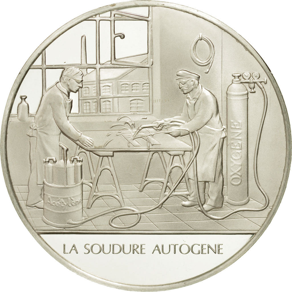 Frankreich, Medal, La soudure autogène, Sciences & Technologies, STGL, Silber