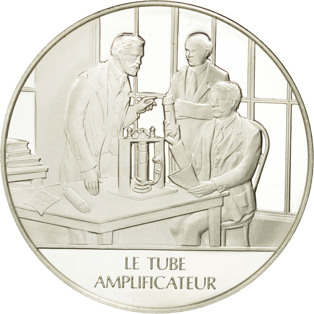 France, Medal, Le tube amplificateur, Sciences & Technologies, FDC, Argent