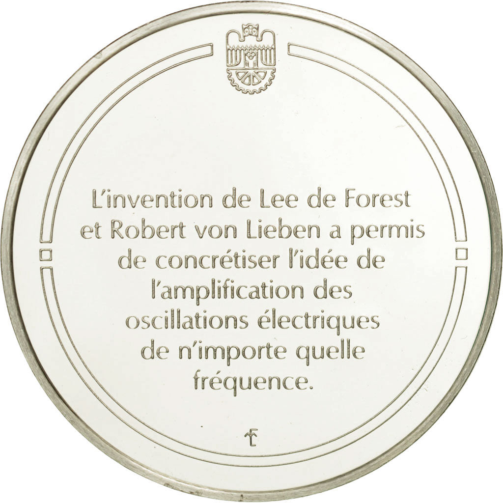 France, Medal, Le tube amplificateur, Sciences & Technologies, FDC, Argent