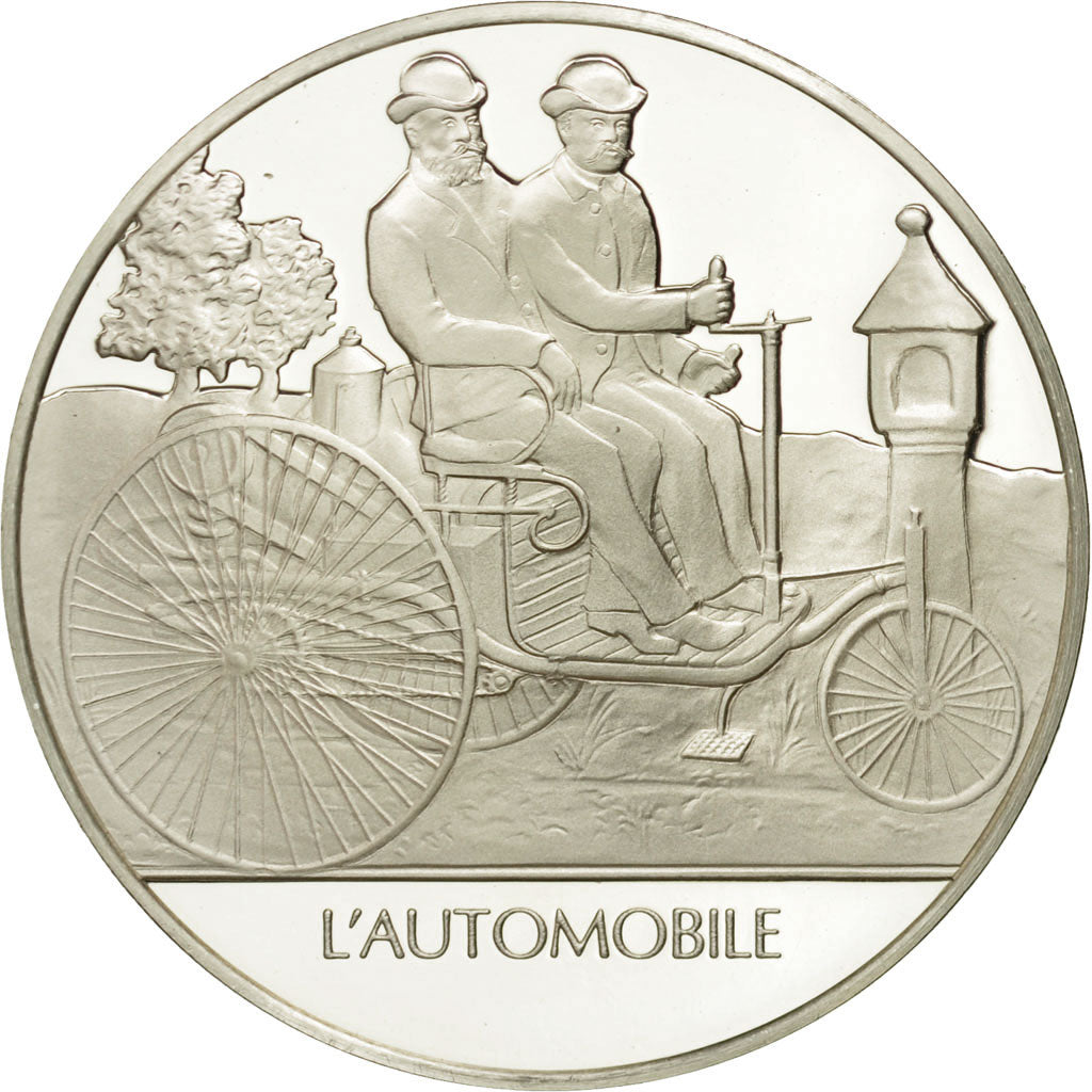 Frankreich, Medal, L'automobile, Sciences & Technologies, STGL, Silber