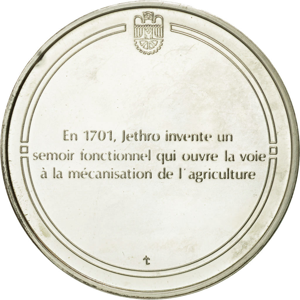 France, Medal, Le semoir, Sciences & Technologies, FDC, Argent