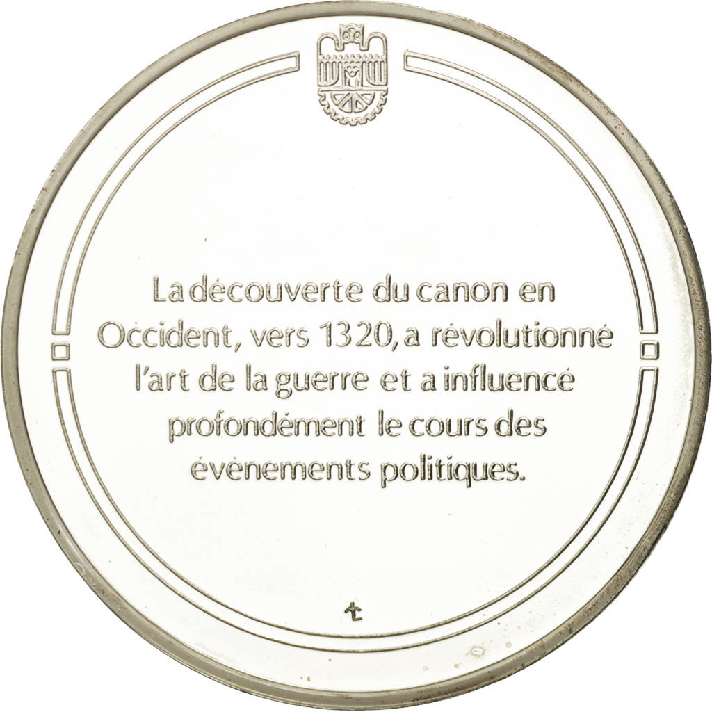 Francja, Medal, Le canon, Nauka i technologia, MS(65-70), Srebro