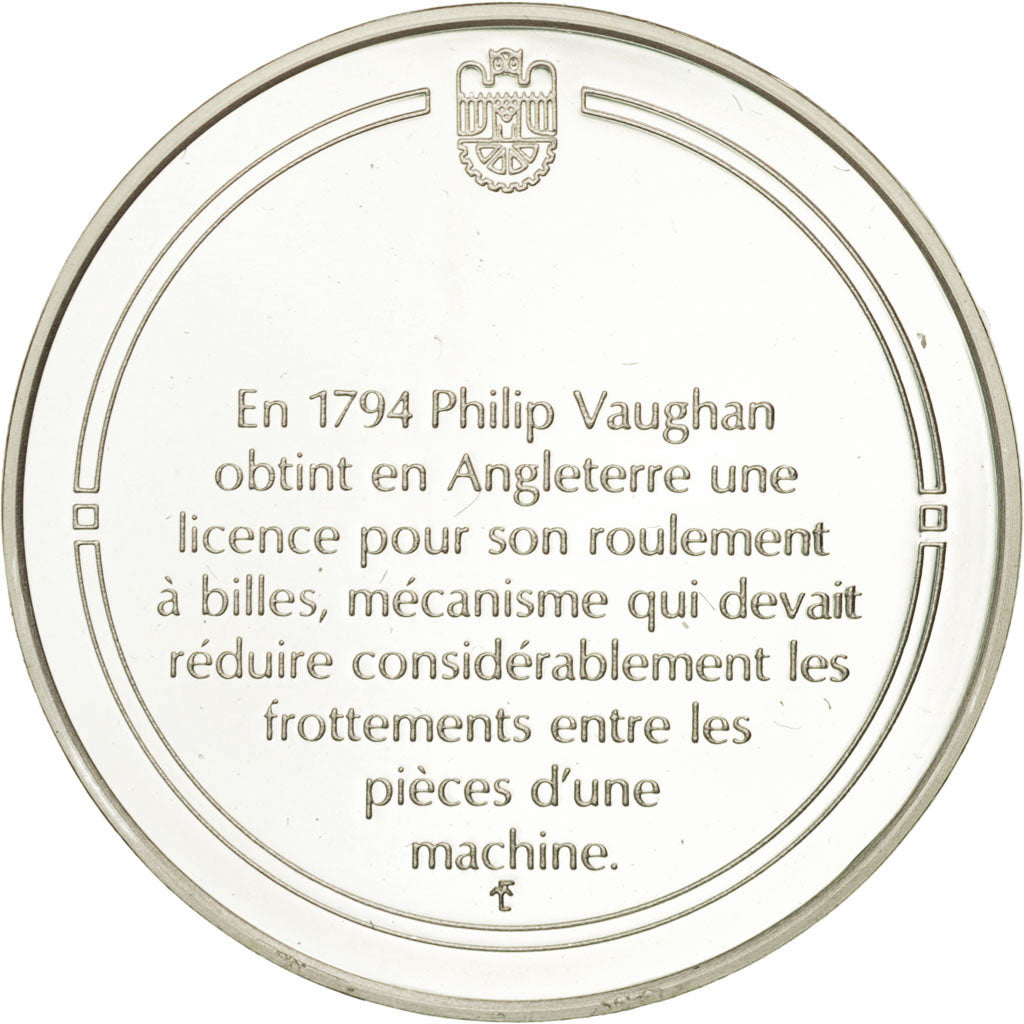 France, Medal, Le roulement à billes, Sciences & Technologies, FDC, Argent
