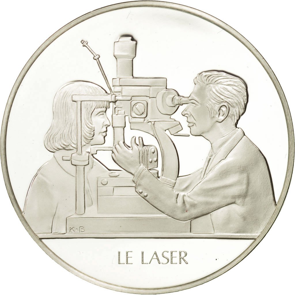 Frankreich, Medal, Le laser, Sciences & Technologies, STGL, Silber