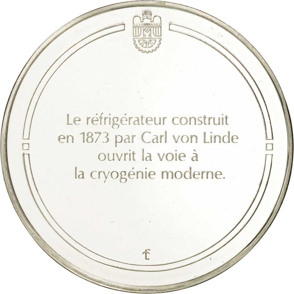 Frankreich, Medal, Le réfrigérateur, Sciences & Technologies, STGL, Silber