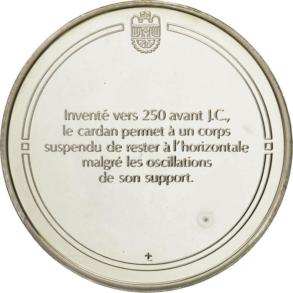 France, Medal, Le cardan, Sciences & Technologies, MS(65-70), Silver