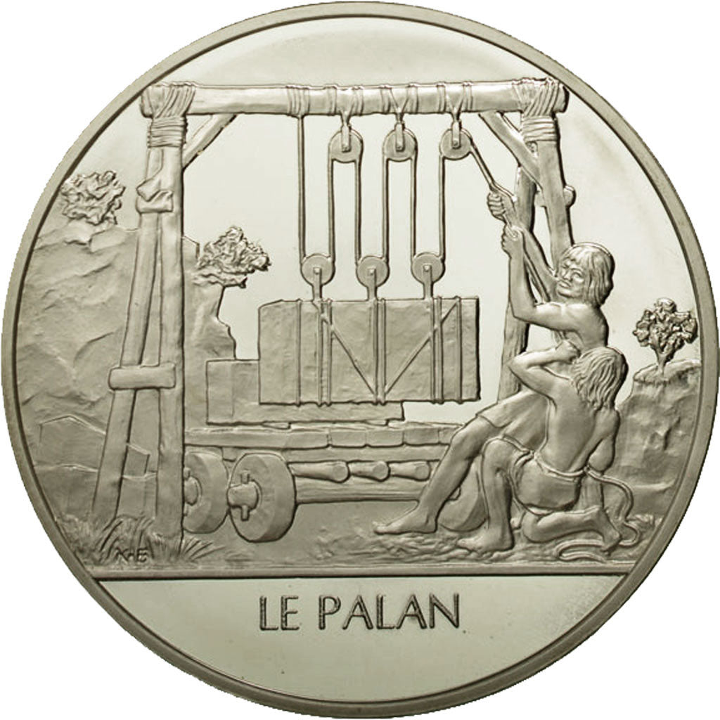 Francia, Medal, Le palan, Sciences & Technologies, FDC, Plata