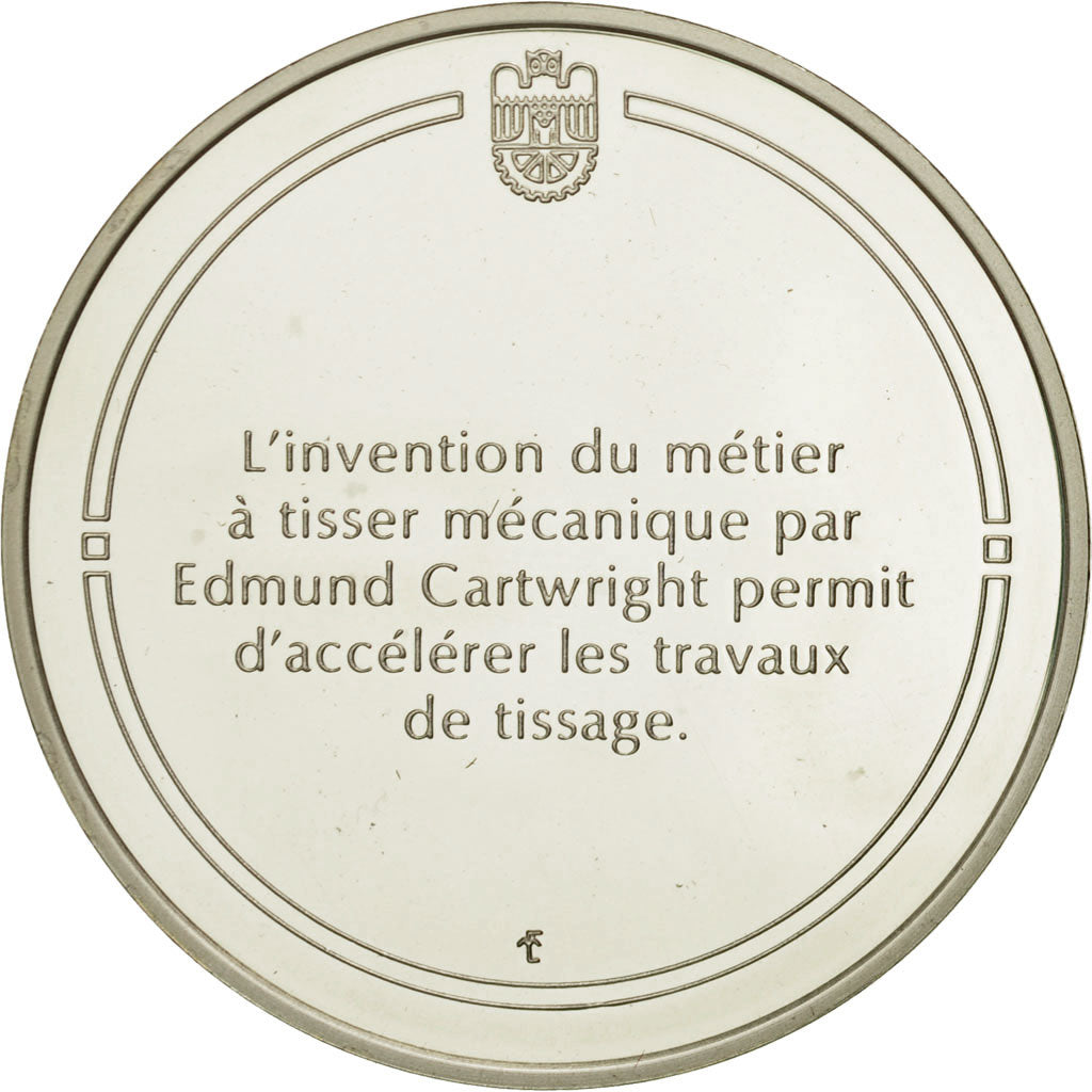France, Medal, Métier à tisser mécanique, Sciences & Technologies, FDC