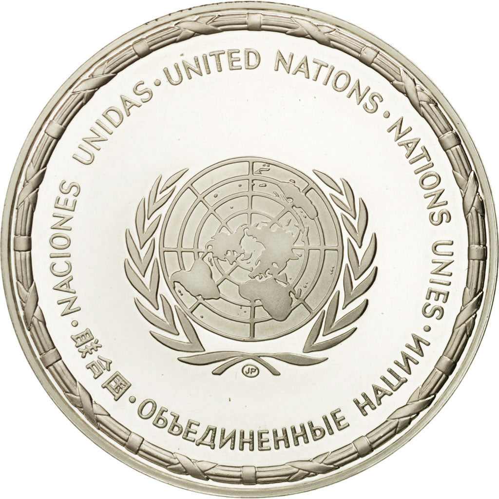 Francia, Medal, Nations du Monde, Danemark, Politics, Society, War, FDC, Plata