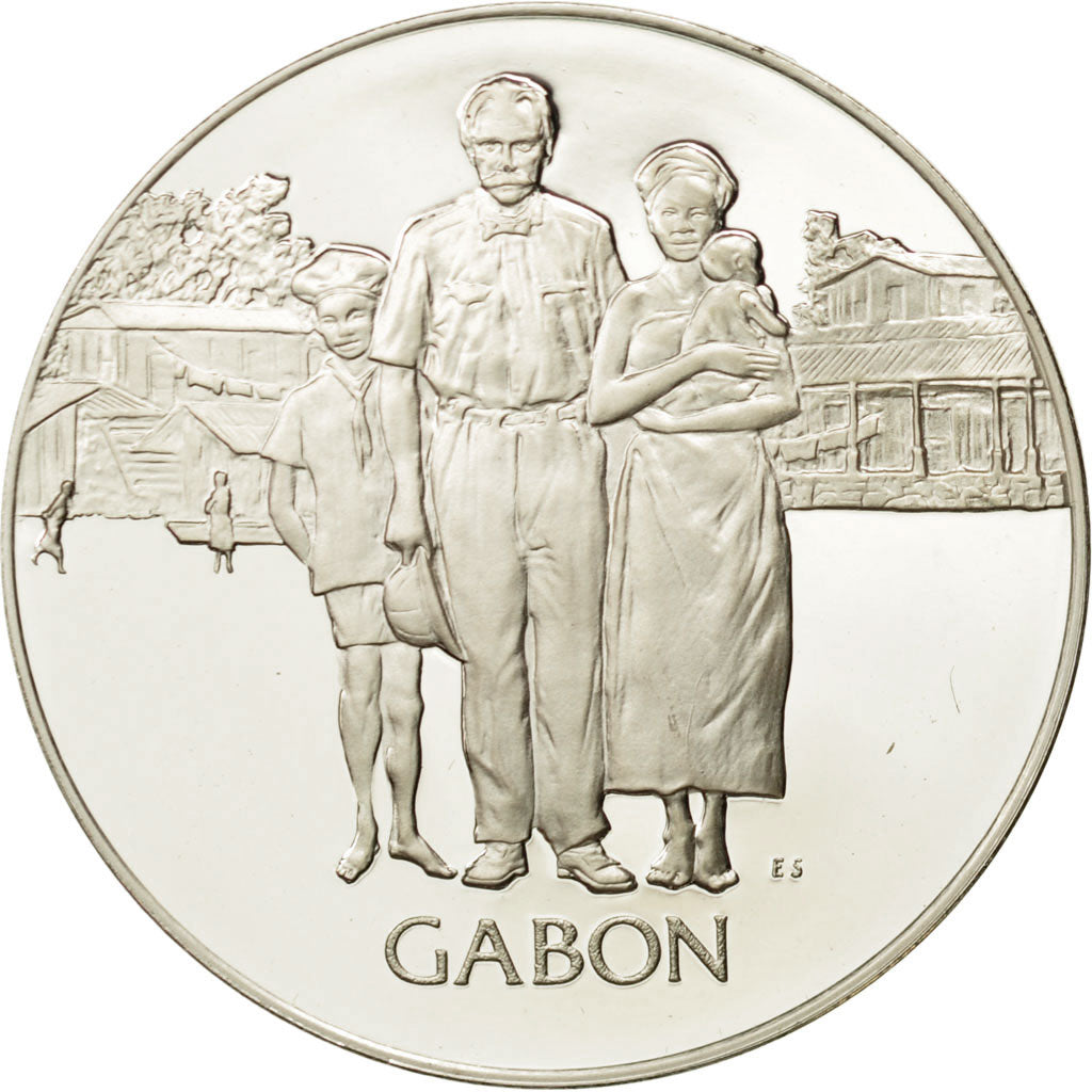 France, Medal, Nations du Monde, Gabon, Politics, Society, War, MS(65-70)
