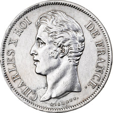 France, Charles X, 5 Francs, 1829, Rouen, Argent, TTB+, Gadoury:644, KM:728.2