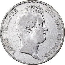 France, Louis-Philippe Ier, 5 Francs, 1830, Paris, Argent, TB, Gadoury:675a