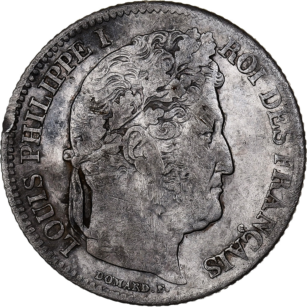 Francia, Louis-Philippe I, 1 Franc, 1836, Paris, Argento, MB+, Gadoury:453