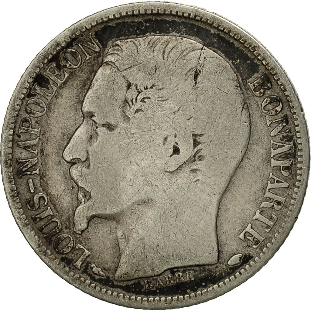 Munten, Frankrijk, Napoleon III, Napoléon III, Franc, 1852, Paris, FR, Zilver