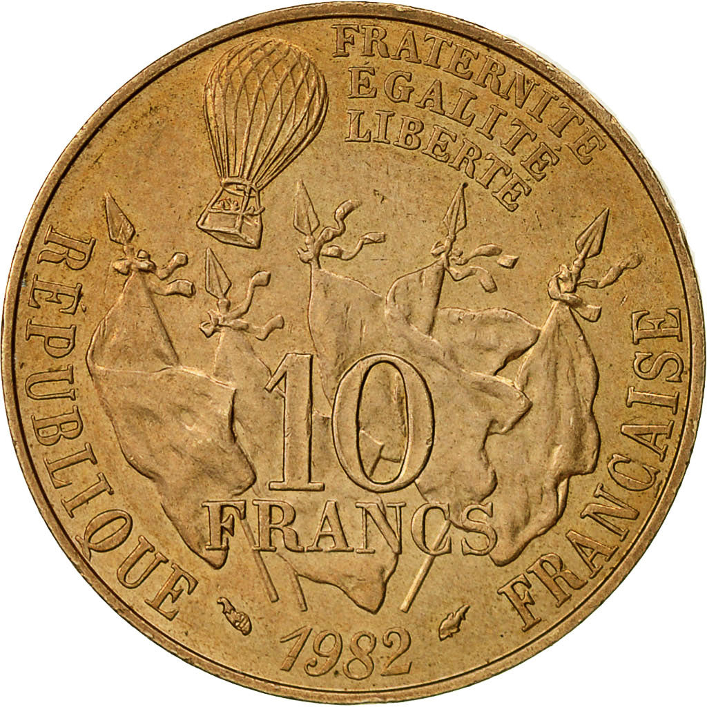 Coin, France, Gambetta, 10 Francs, 1982, MS(63), Nickel-Bronze, KM:950