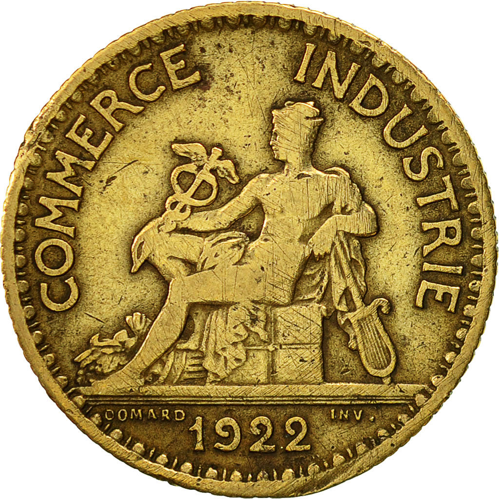Coin, France, Chambre de commerce, Franc, 1922, Paris, VF(30-35)