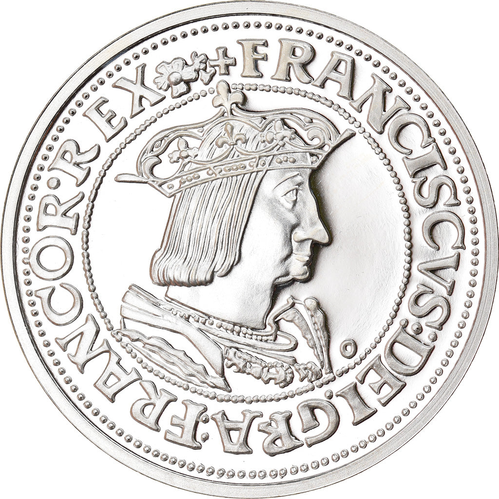 France, Medal, Reproduction Teston de François Ier, MS(65-70), Silver