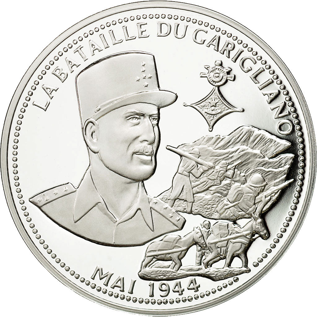 Frankreich, Medal, La Bataille du Garigliano, History, STGL, Silber