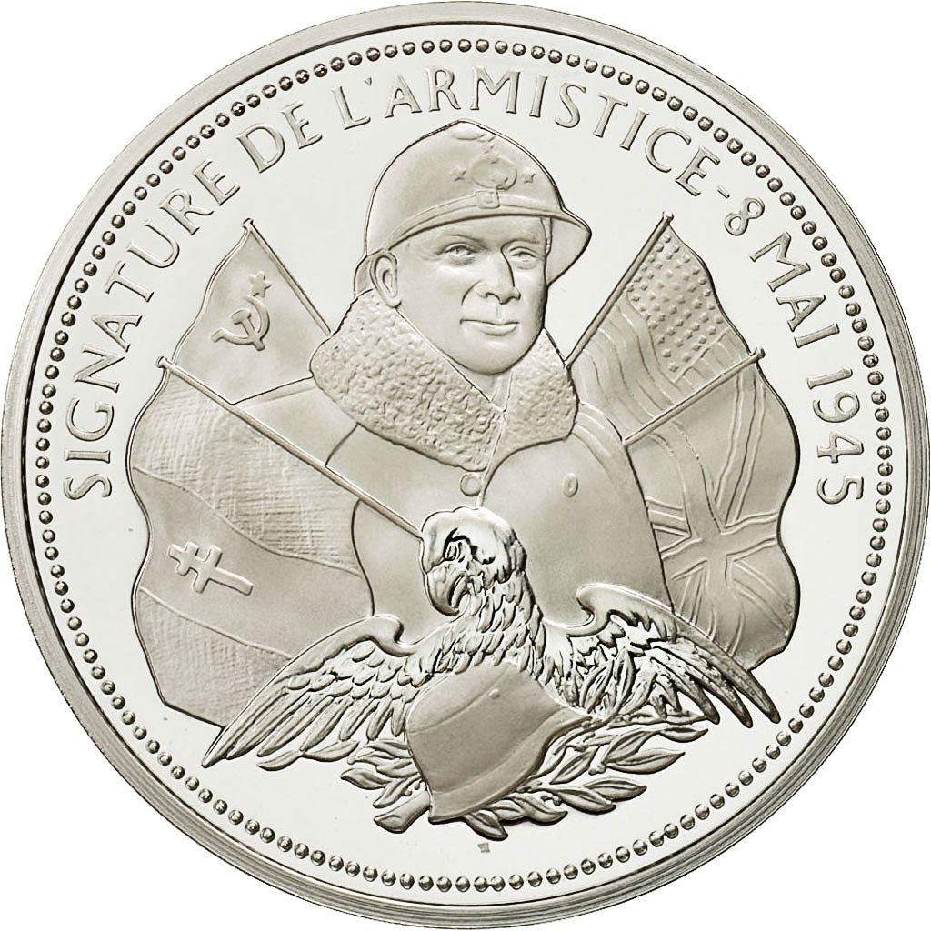 France, Medal, Signature de l'Armistice, History, MS(65-70), Silver