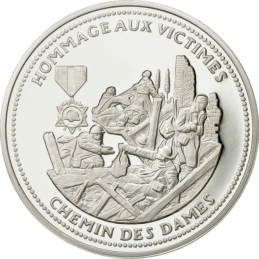 France, Medal, Centenaire Première Guerre Mondiale, Chemin des Dames, History