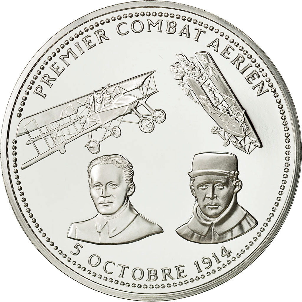 France, Medal, Centenaire Première Guerre Mondiale, Premier Combat Aérien