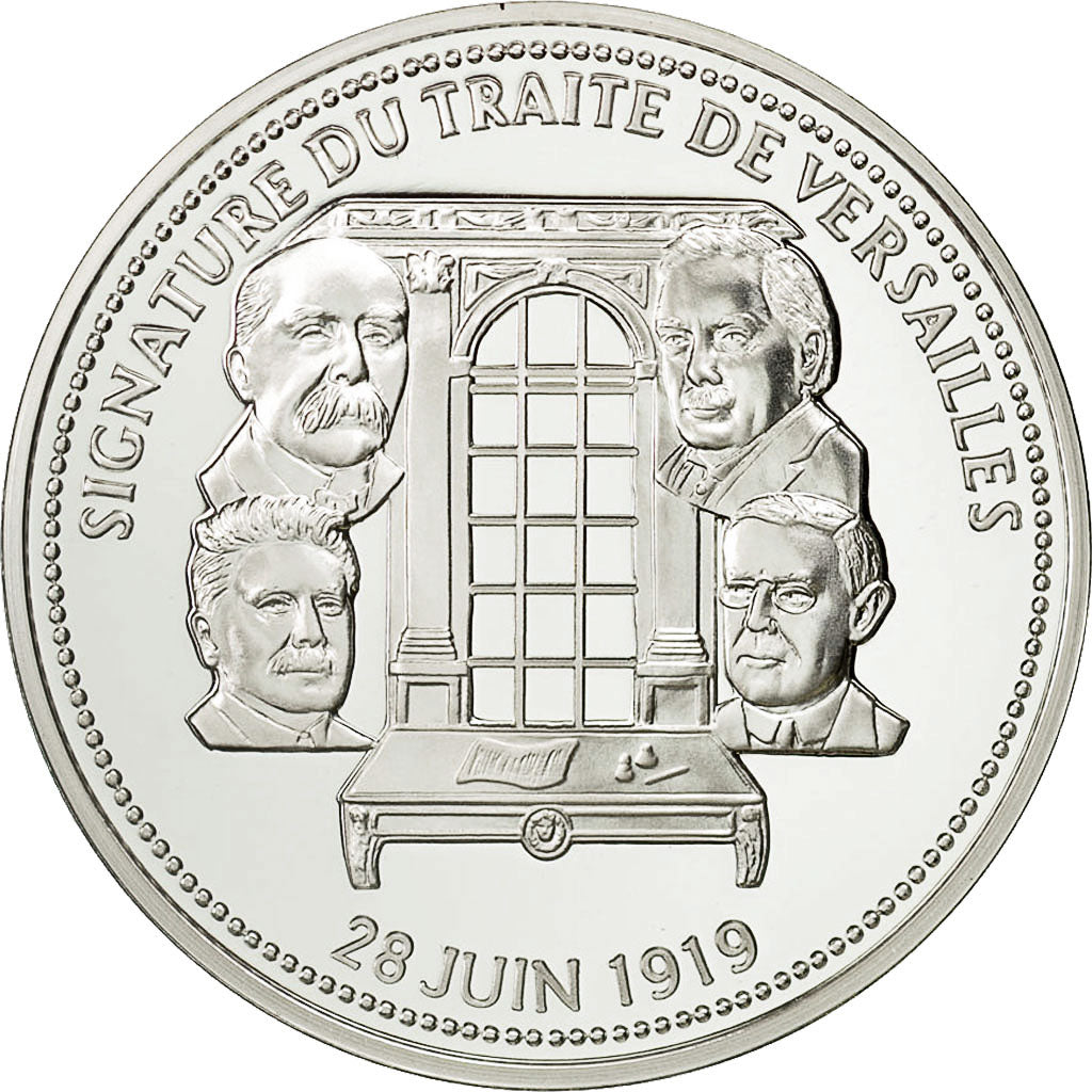Francia, Medal, Centenaire Première Guerre Mondiale, Traité de Versailles